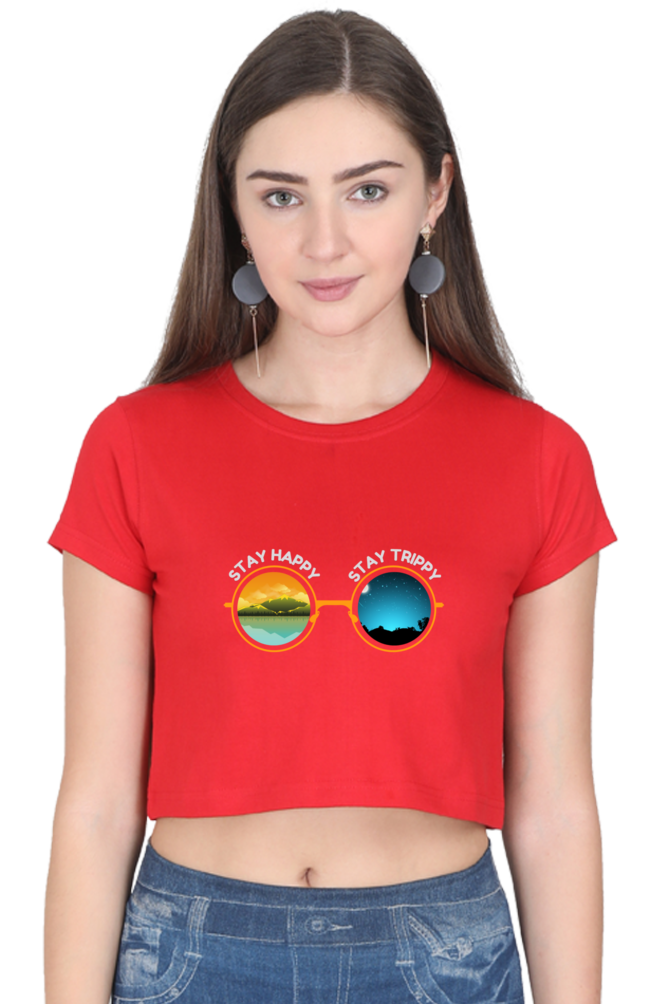 Stay Happy & wild! - FEMALE Crop Top