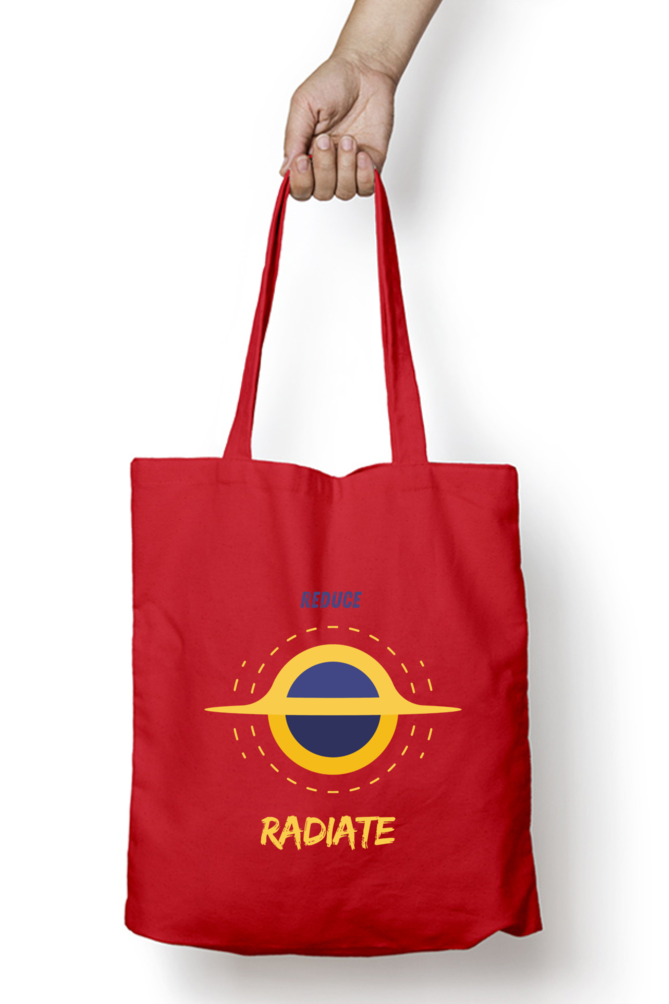 Reduce n Radiate - 100% Cotton Zipper Tote Bag