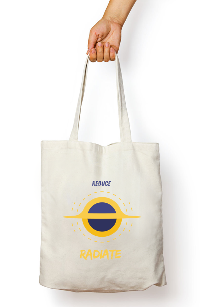 Reduce n Radiate - 100% Cotton Zipper Tote Bag