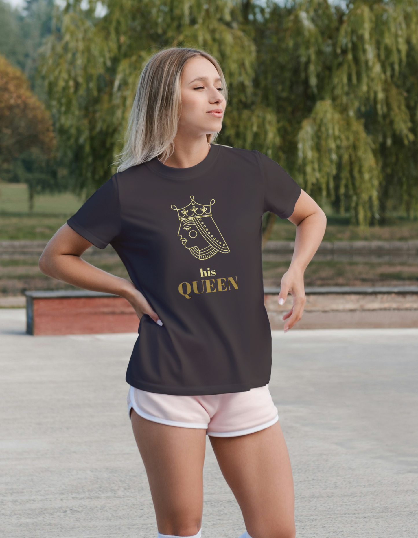 King and Queen Couple Tees- Classic Cotton Tee