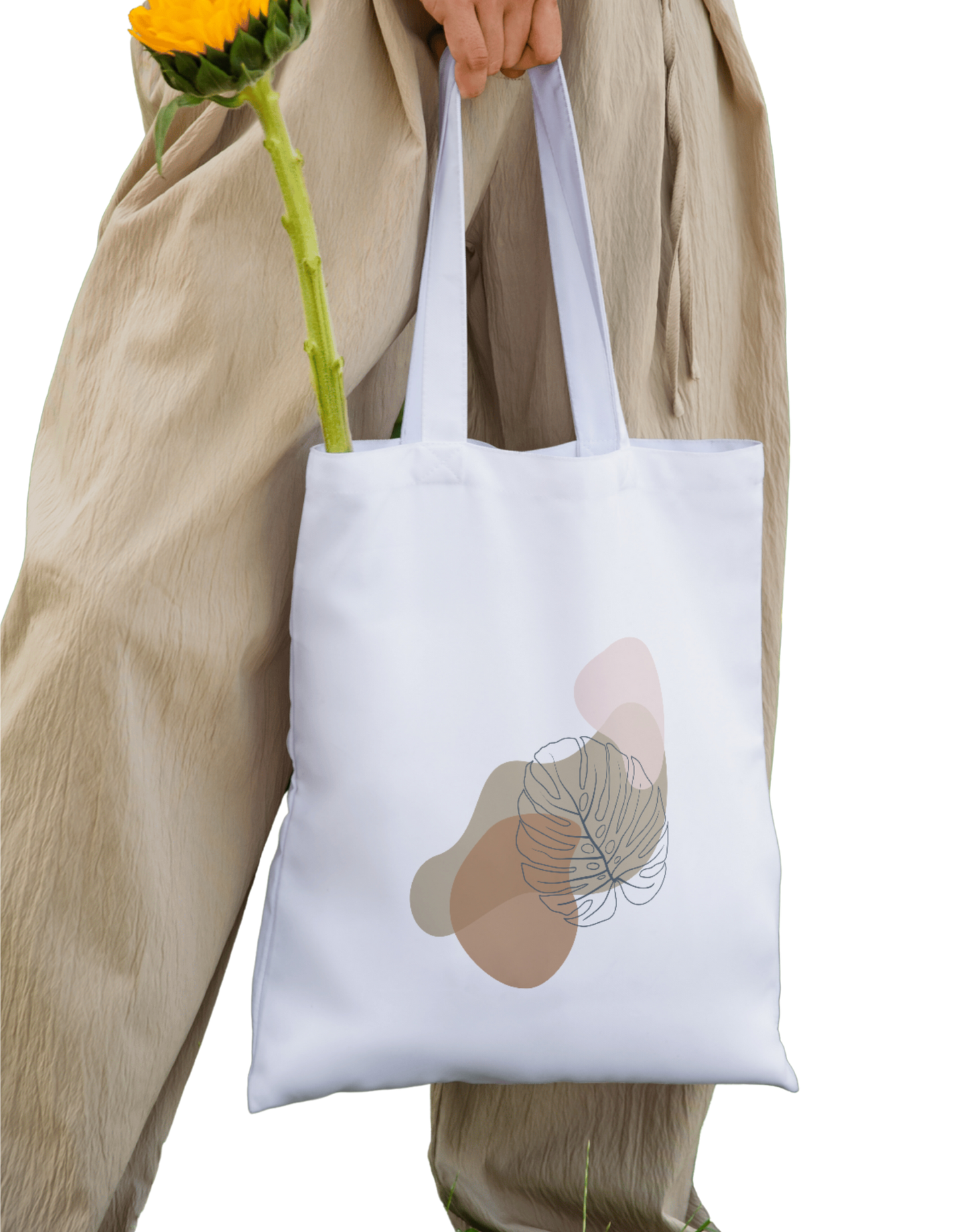 Abstract Life - 100% Cotton Zipper Tote Bag