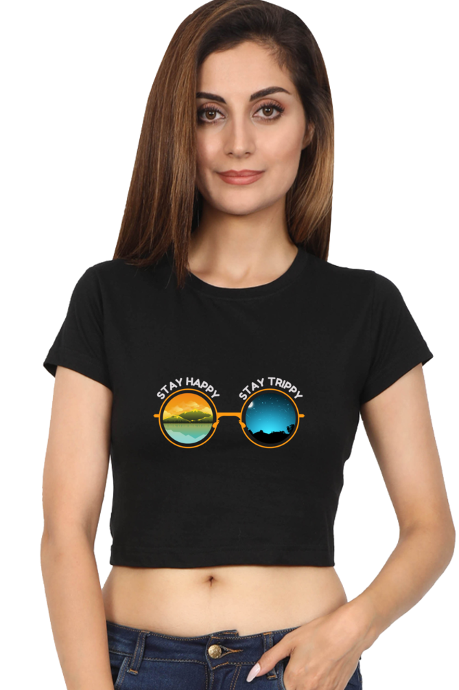 Stay Happy & wild! - FEMALE Crop Top