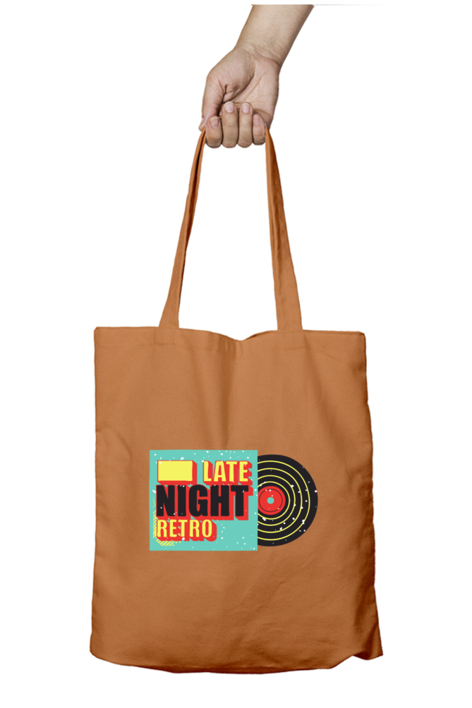 Late night Retro - 100% Cotton Zipper Tote Bag