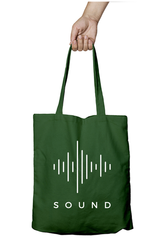 Sound (W) - 100% Cotton Zipper Tote Bag