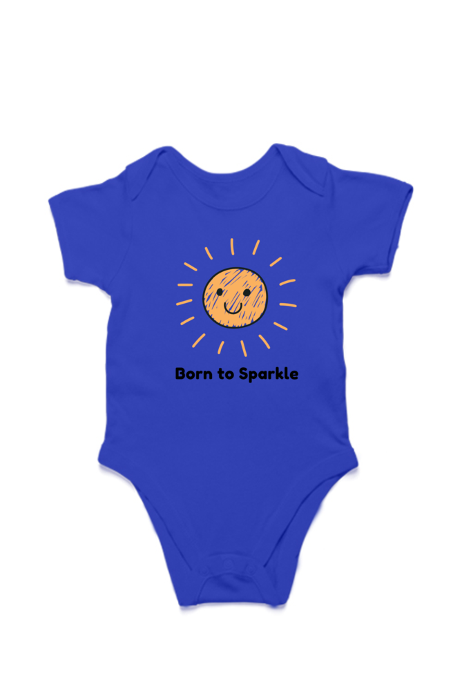 Born To Sparkle - Kids cotton Rompers