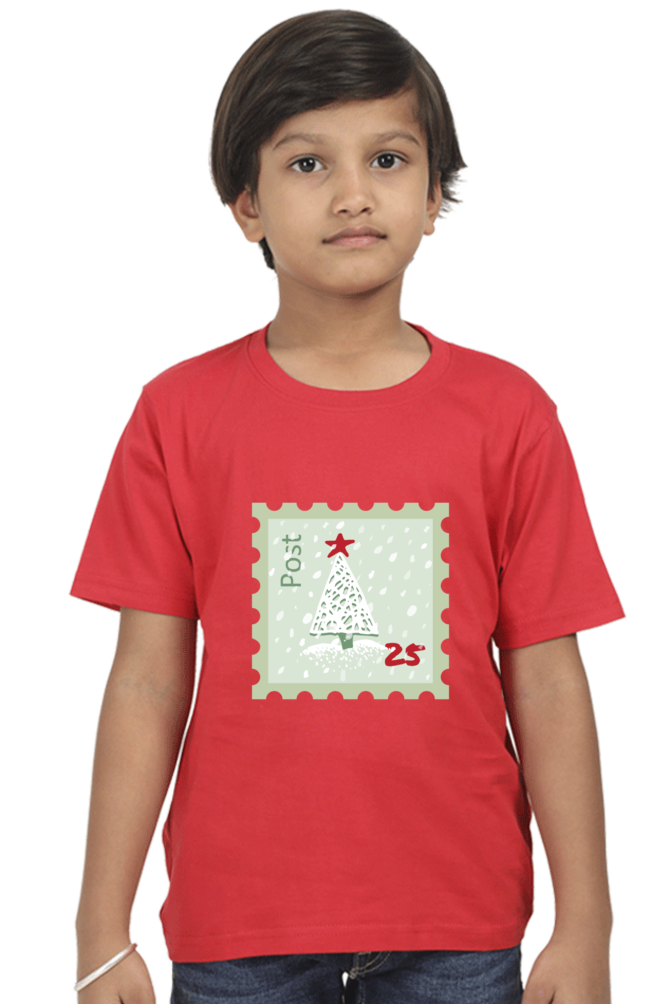 Xmas Post -Kids Classic Cotton Tees[Boys]
