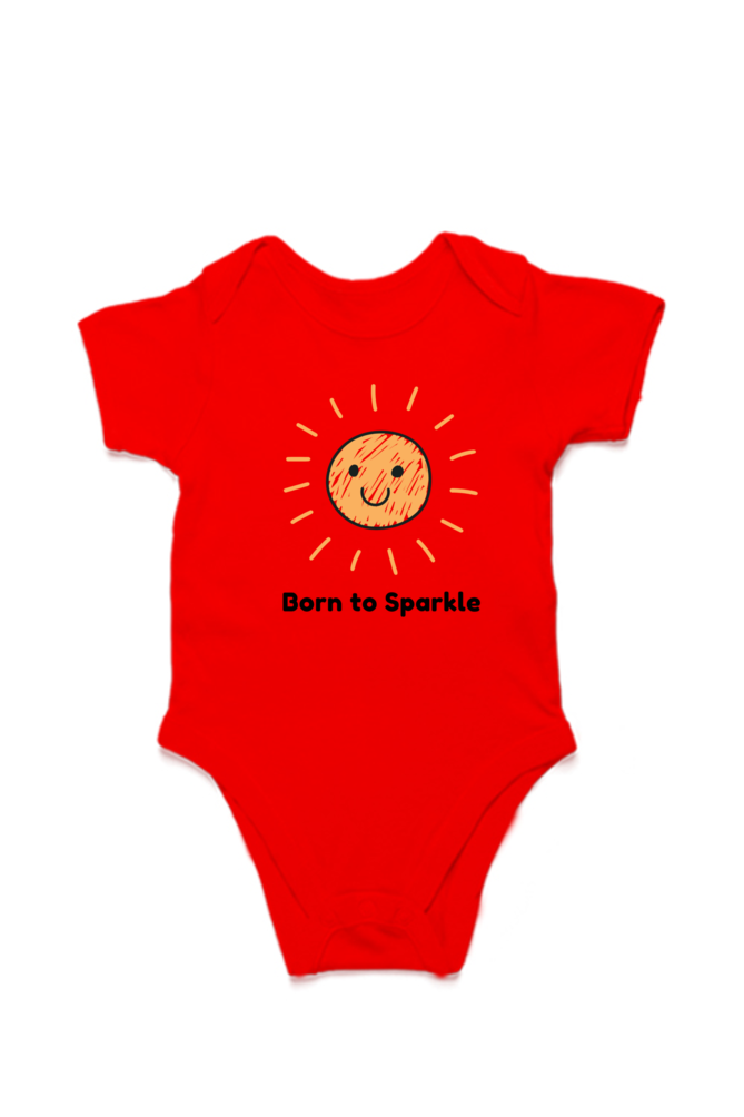 Born To Sparkle - Kids cotton Rompers