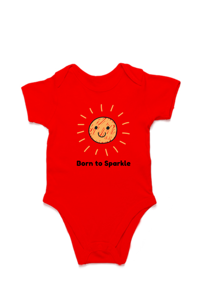 Born To Sparkle - Kids cotton Rompers