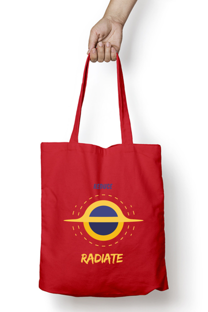 Reduce n Radiate - 100% Cotton Zipper Tote Bag