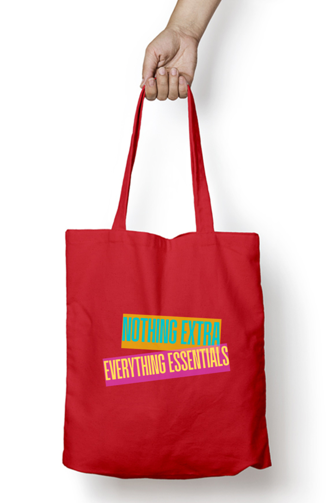 Nothing Extra - 100% Cotton Zipper Tote Bag