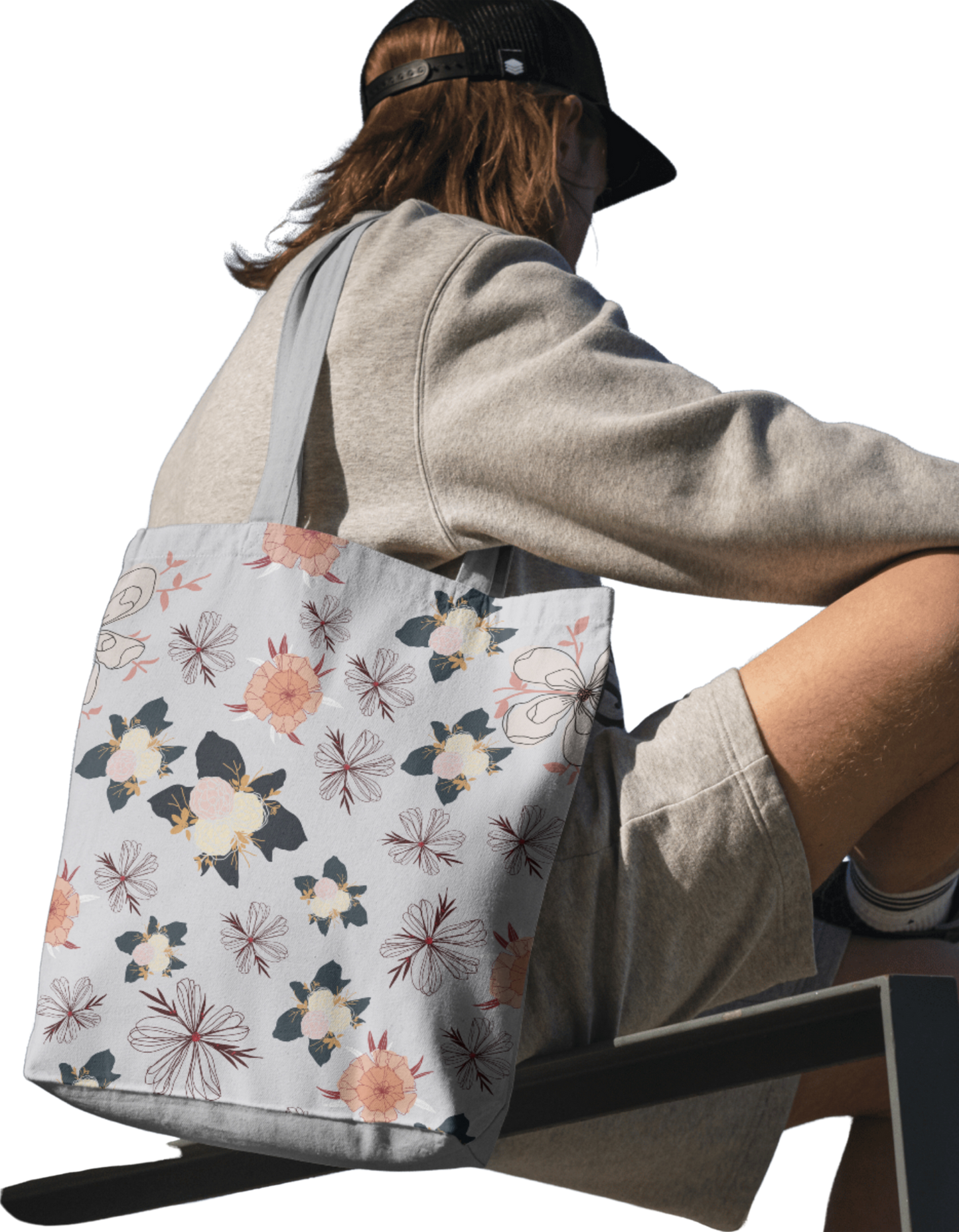 Full Printed Zipper Tote Bag [canvas]