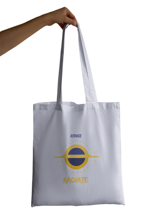 Reduce n Radiate - 100% Cotton Zipper Tote Bag