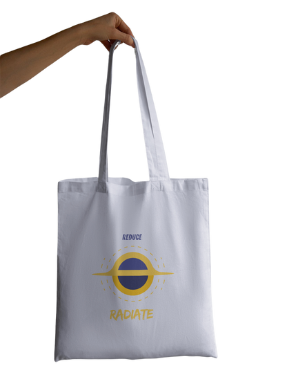 Reduce n Radiate - 100% Cotton Zipper Tote Bag