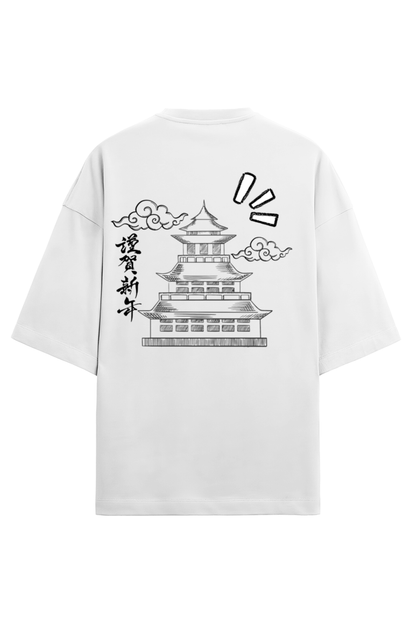 Japanese Temple - TERRY Oversized Tees [Unisex]