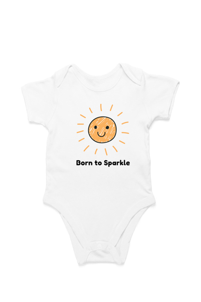 Born To Sparkle - Kids cotton Rompers