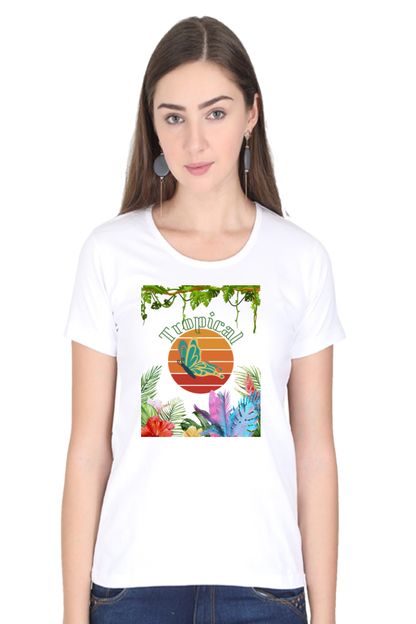 TROPICAL - Classic Cotton Tees[Women]