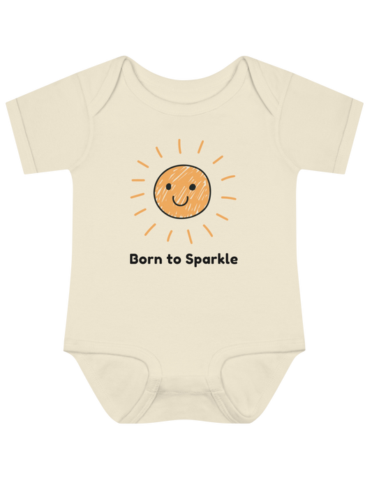 Born To Sparkle - Kids cotton Rompers
