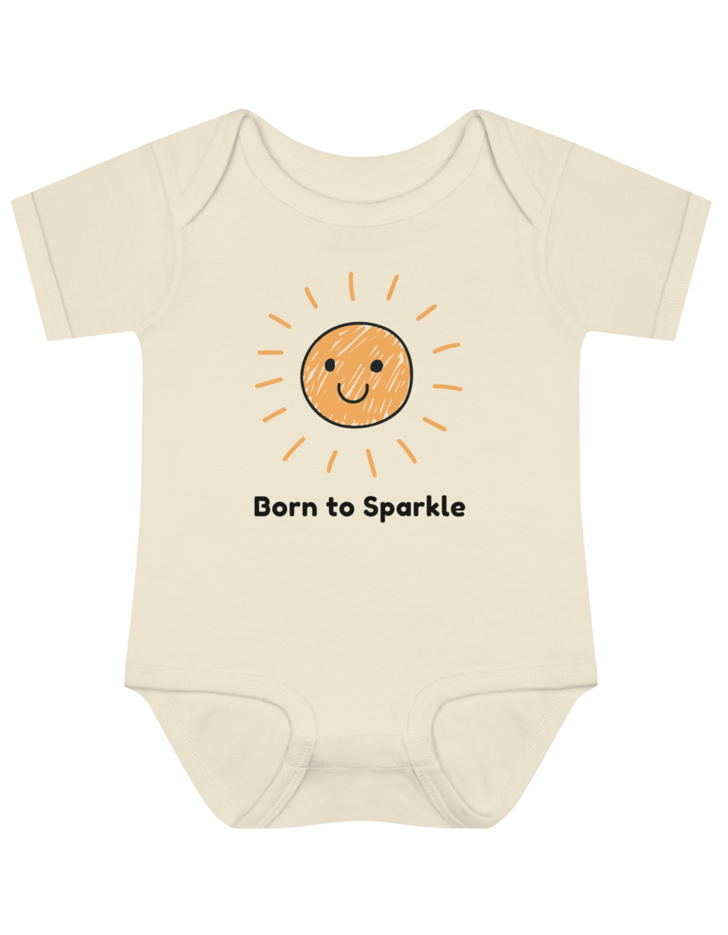 Born To Sparkle - Kids cotton Rompers