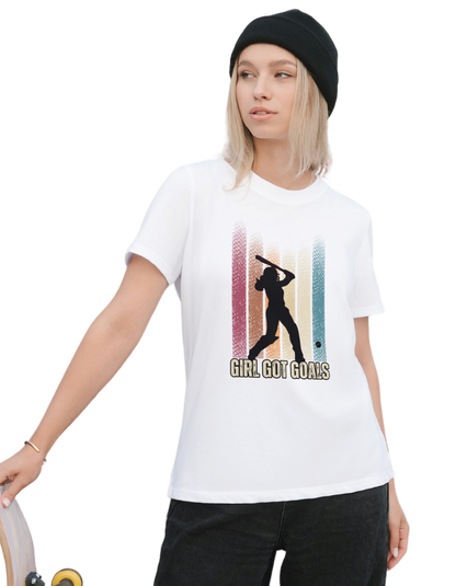 Girl got goals - Classic Cotton Tee (Featured)[women]