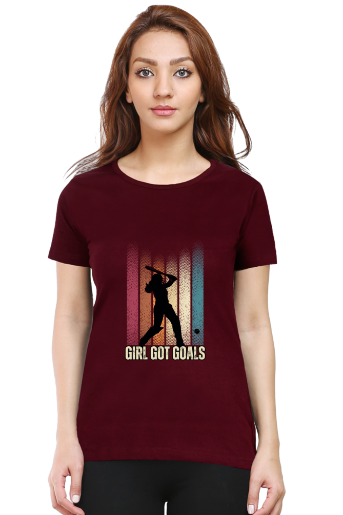Girl got goals - Classic Cotton Tee (Featured)[women]