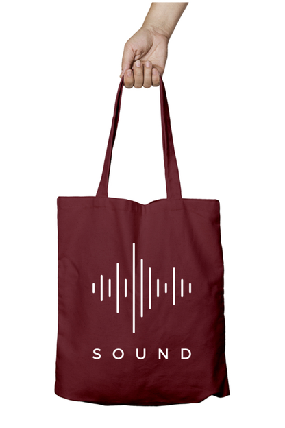 Sound (W) - 100% Cotton Zipper Tote Bag