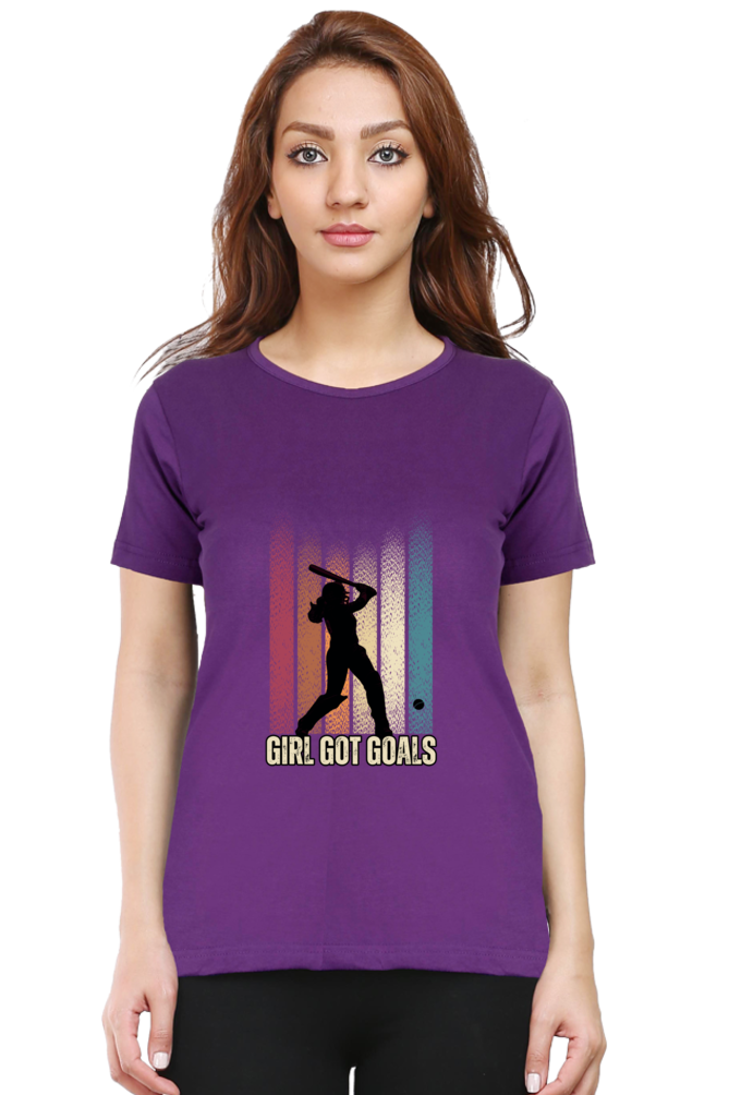 Girl got goals - Classic Cotton Tee (Featured)[women]
