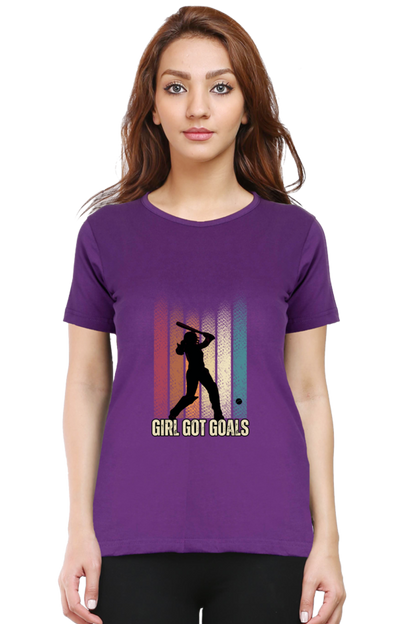 Girl got goals - Classic Cotton Tee (Featured)[women]
