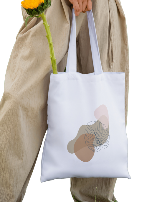 Abstract Life - 100% Cotton Zipper Tote Bag