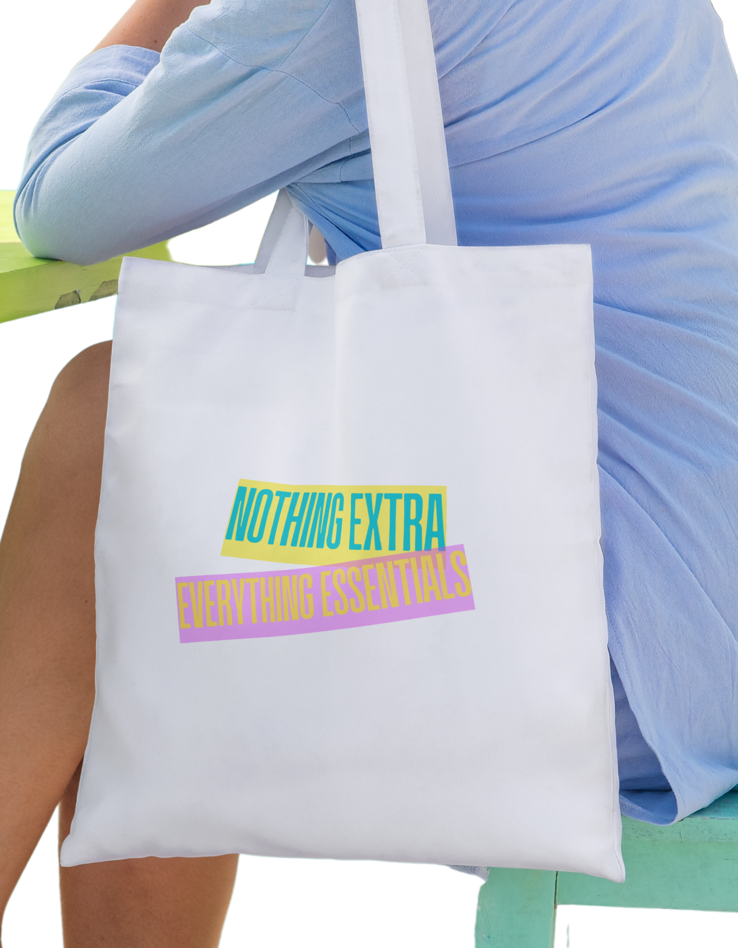 Nothing Extra - 100% Cotton Zipper Tote Bag