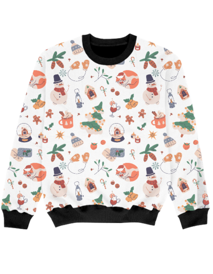 Happy Xmas! - Kids Sweatshirt[Premium Polyester]