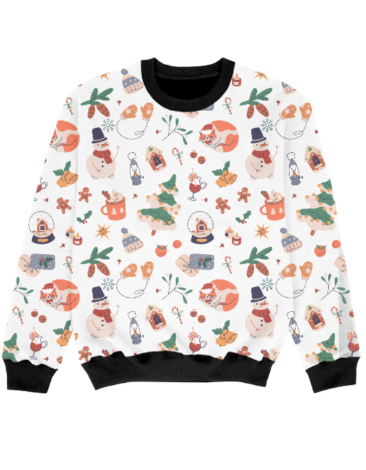 Happy Xmas! - Kids Sweatshirt[Premium Polyester]
