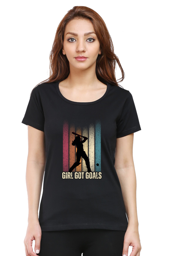 Girl got goals - Classic Cotton Tee (Featured)[women]