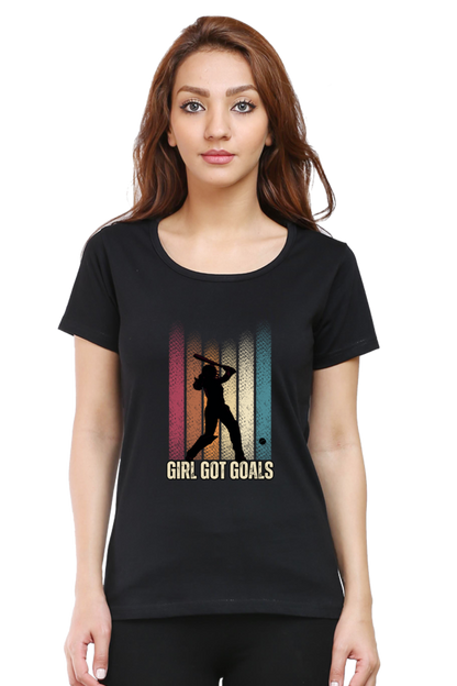 Girl got goals - Classic Cotton Tee (Featured)[women]