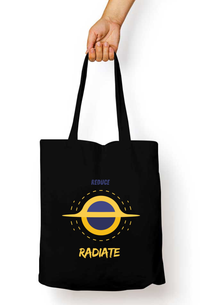 Reduce n Radiate - 100% Cotton Zipper Tote Bag