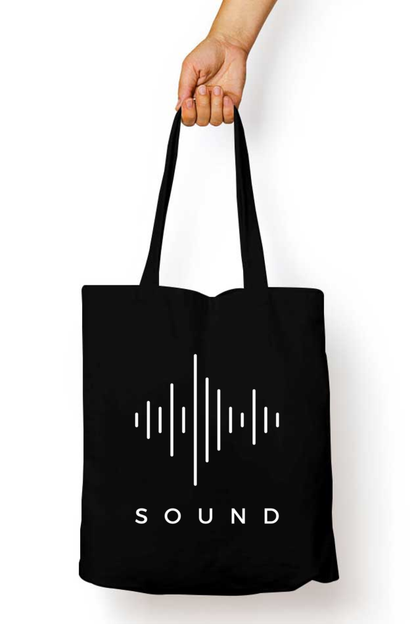 Sound (W) - 100% Cotton Zipper Tote Bag
