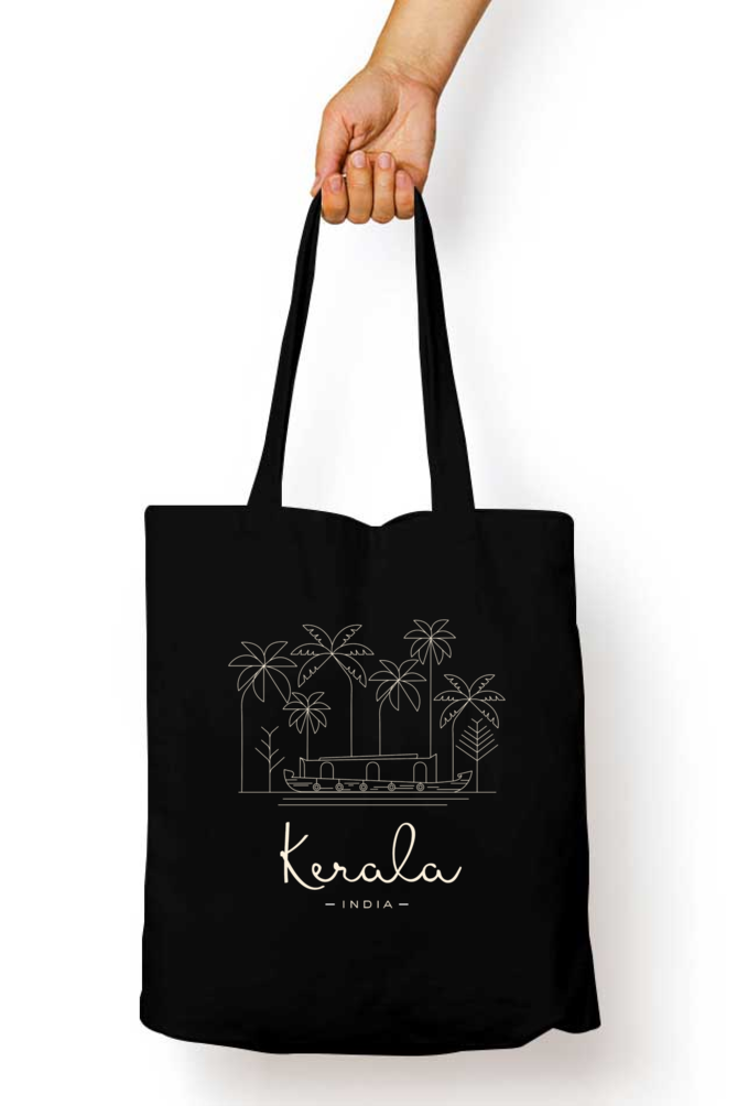 Kerala (W) - 100% Cotton Zipper Tote Bag