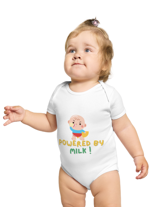 Powered By Milk - Kids cotton Rompers