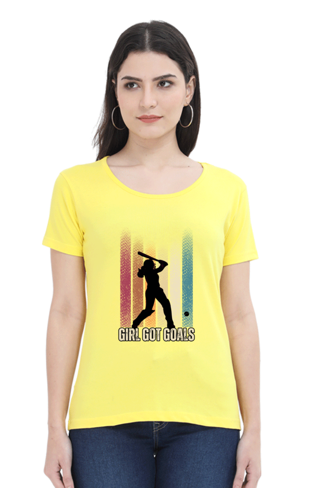 Girl got goals - Classic Cotton Tee (Featured)[women]
