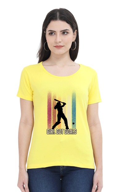 Girl got goals - Classic Cotton Tee (Featured)[women]