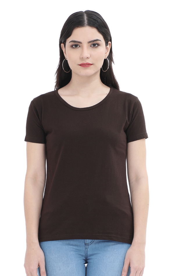 Plain Classic Cotton Tees[Women]