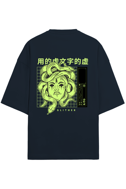 Slither - TERRY Oversized Tees [Unisex] [Back print]