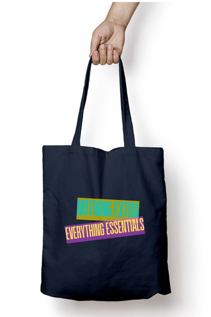 Nothing Extra - 100% Cotton Zipper Tote Bag