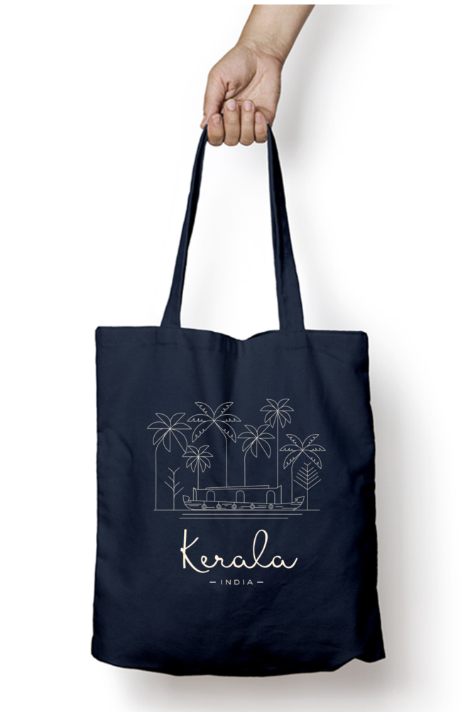 Kerala (W) - 100% Cotton Zipper Tote Bag