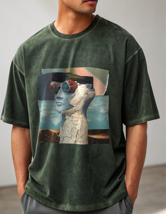 Aesthetic - Acid Wash Oversized Classic T-shirt[Unisex]