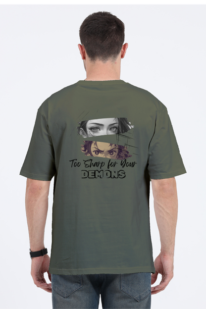 Too sharp for your DEMONS!- Oversized Classic Tees [Unisex]