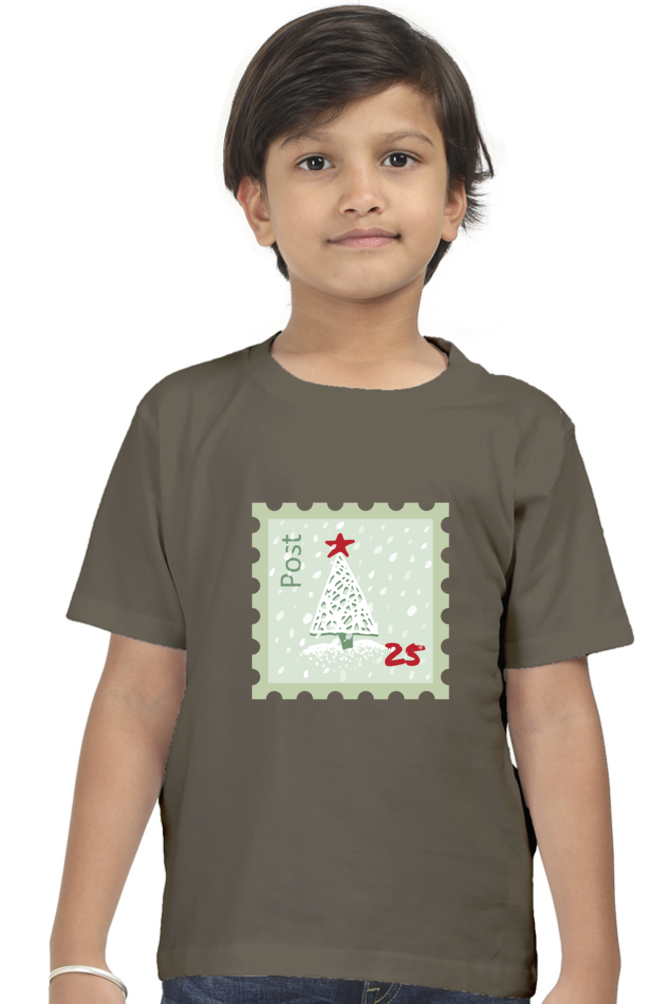 Xmas Post -Kids Classic Cotton Tees[Boys]