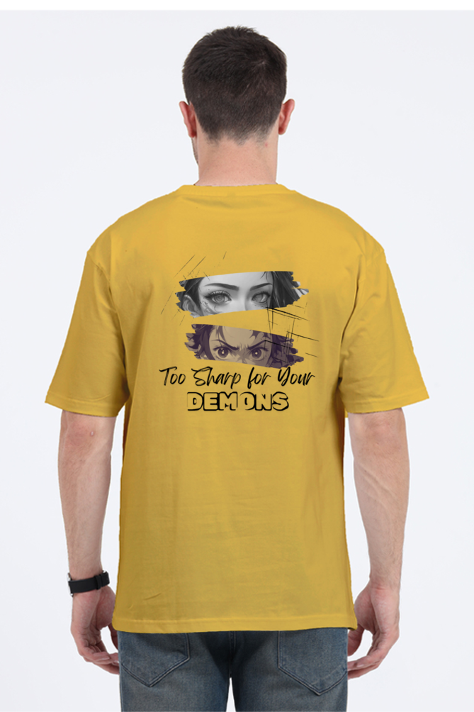 Too sharp for your DEMONS!- Oversized Classic Tees [Unisex]