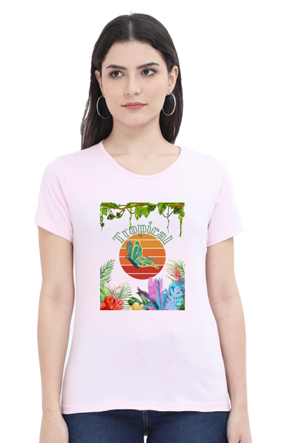 TROPICAL - Classic Cotton Tees[Women]