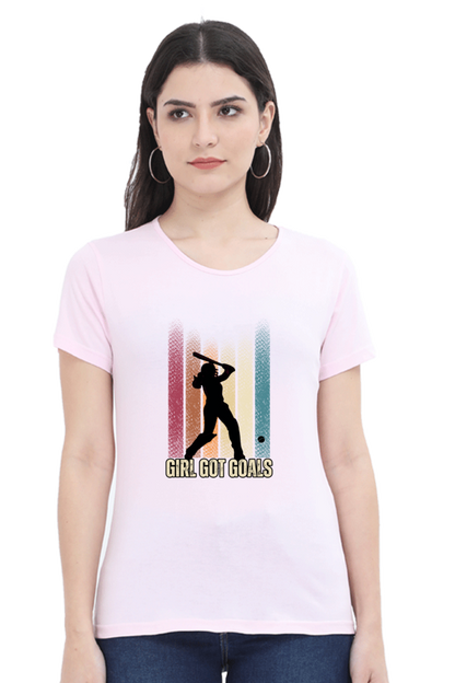 Girl got goals - Classic Cotton Tee (Featured)[women]