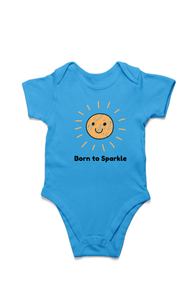 Born To Sparkle - Kids cotton Rompers
